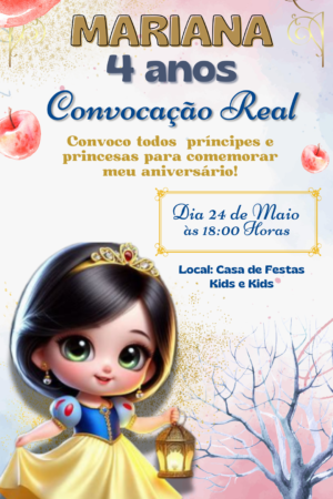 Tema Infantil Branca de Neve