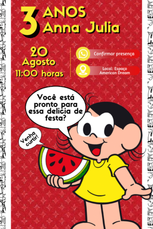 Tema Infantil da Mônica